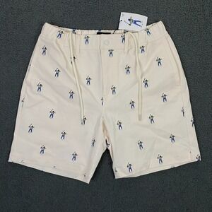 Eastside Golf Shorts Mens size 32 Embroidered Elastic Waist Chino DrawtrindgNWT